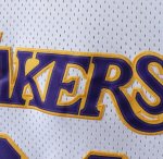 NBA 24 Kobe Bryant 2008-09 Lakers Maillot Retro blanc